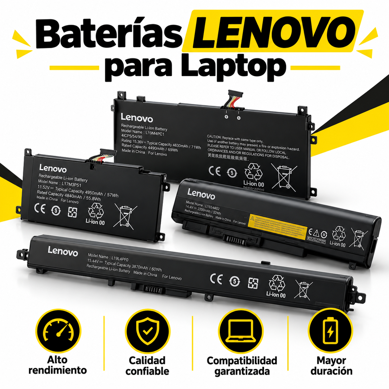 Baterías Lenovo para Laptop